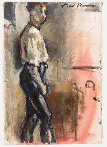Madeleine Flaschner (1933-2022) - 20th Century Oil, Man in Profile