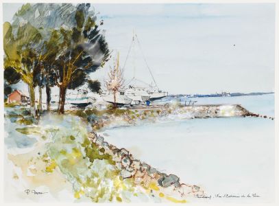 Pierre Neveu (b.1929) - Contemporary Watercolour, Paimboeuf
