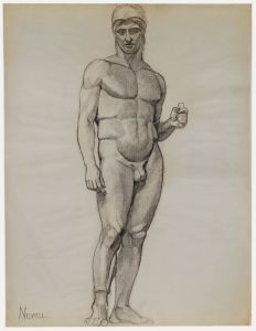 Pierre Neveu (b.1929) - Mid 20th Century Graphite Drawing, Academic Study X