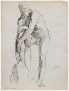 Pierre Neveu (b.1929) - Mid 20th Century Graphite Drawing, Academic Study VIII