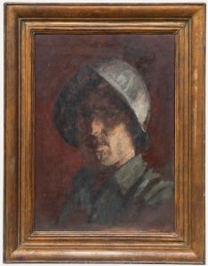 George Weissbort (1928-2013) - Mid 20th Century Oil, Gentleman in a Morion