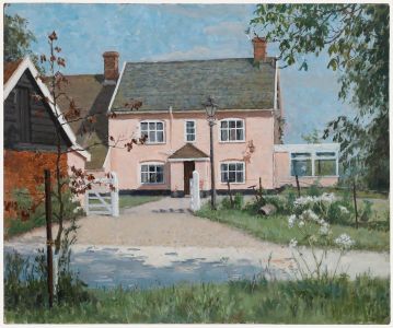 Pauline Plummer (b.1933) - 20th Century Oil, Farm at Horham