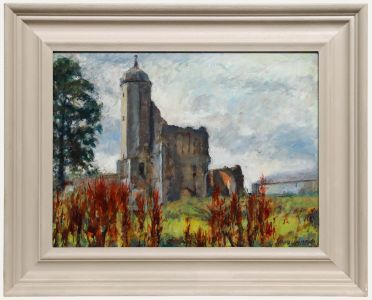 Pauline Plummer (b.1933) - Framed Contemporary Oil, Baconsthorpe Castle