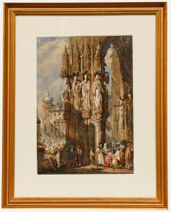 After Samuel Prout - 19th Century Watercolour, The Porch of Ratisbon Cathedral