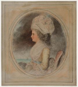 After John Downman (1750-1824) - Graphite Drawing, Portrait of a Lady
