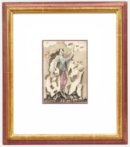 Dorde (Djordje) Ilic (1920-2010) - 1969 Gouache, The Artist