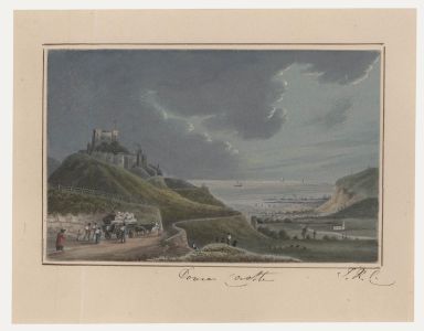 Thomas Remnant Charleton (1756-1849) - Watercolour, Soliders at Dover Castle