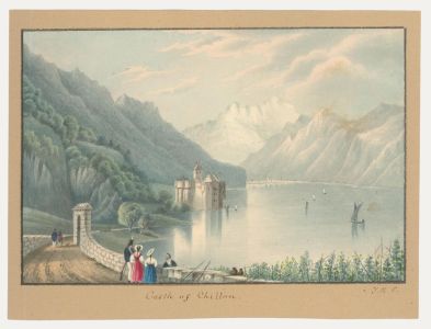 Thomas Remnant Charleton (1756-1849) - Watercolour, Castle of Chillon