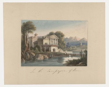 Thomas Remnant Charleton (1756-1849) - Watercolour, In the Campagna of Rome