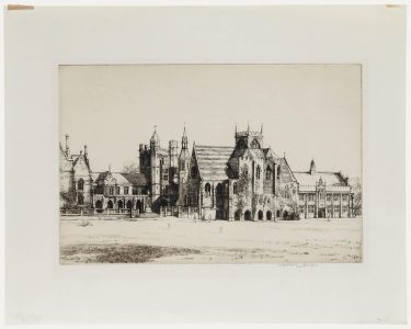 Nathaniel Sparks RE (1880-1956) - Early 20th Century Etching, Clifton College