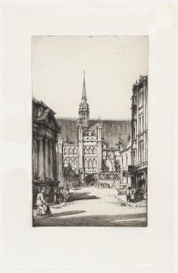 Nathaniel Sparks RE (1880-1956) - Early 20th Century Etching, Guildhall