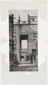 Nathaniel Sparks RE (1880-1956) - Early 20th Century Etching, Essex Court