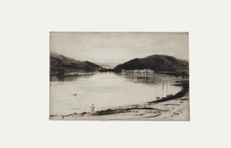 Nathaniel Sparks RE (1880-1956) - Early 20th Century Etching, Loch Long