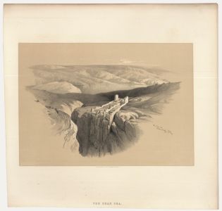Louis Haghe after David Roberts - 19th Century Lithograph, The Dead Sea