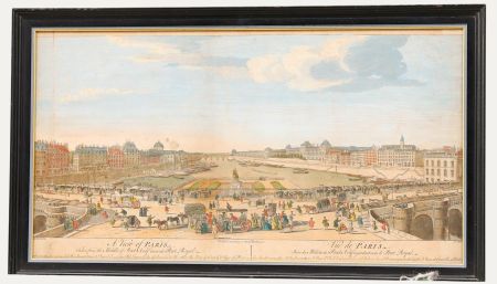 Remi Parr after Jacques Rigaud - 18th Century Engraving, A View of Paris