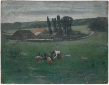 George Weissbort (1928-2013) - 1959 Oil, The Playing Fields