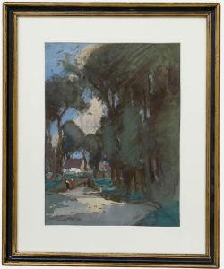 Attrib. William Lee-Hankey (1869-1952) - Watercolour, Road to the Village