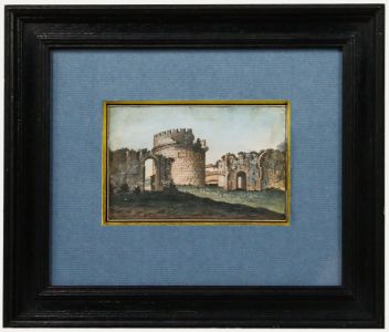 Italian School 19th Century Watercolour - The Tomb of Caecilia Metella