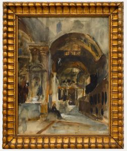 Adolf Schill (1848-1911) - Framed Late 19th Century Watercolour, Markuskirche