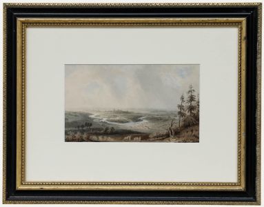 After Giuseppe-Pietro Bagetti (1764-1831) - Watercolour, The Battle of Znaim