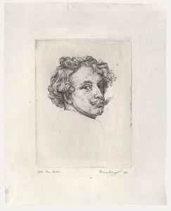 George Willott (1900-2000) after Anthony Van Dyck - Etching, Self Portrait