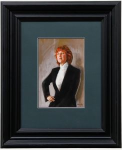 Michael Stennet (1946-2020) - 1987 Gouache, Portrait of Anne Gainsford