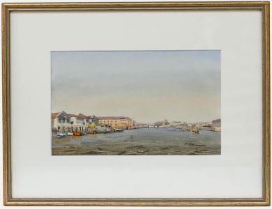 John Newberry (b.1934) - Framed Watercolour, Evening on The Grand Canal