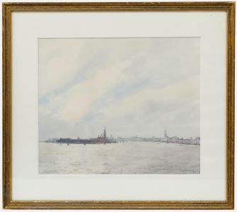 John Newberry (b.1934) - Framed 20th Century Watercolour, View of Venice