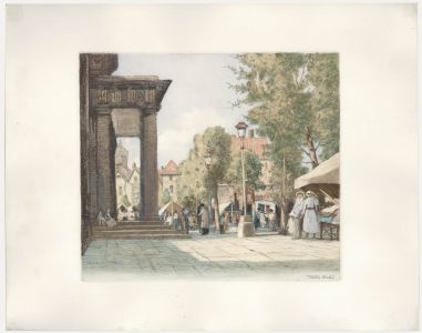 William Tatton Winter (1855-1928) - Early 20th Century Etching, Salisbury Market