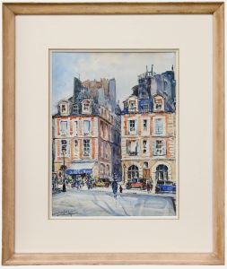 George Herbert Rose (1882-1955) - Early 20th Century Watercolour, Place Dauphine