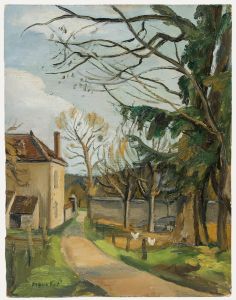 Maurice Mourlot (1906-1983) - Mid 20th Century Oil, Chickens in the Garden