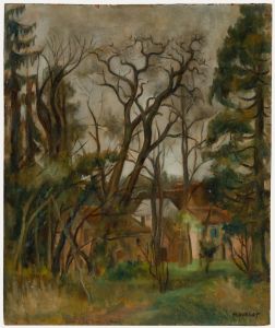 Maurice Mourlot (1906-1983) - Mid 20th Century Oil, Trees in Winter