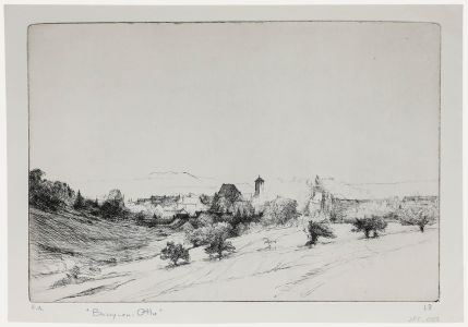 Jean-Pierre Cornet (b.1925) - Mid 20th Century Etching, Bussy-en-Othe