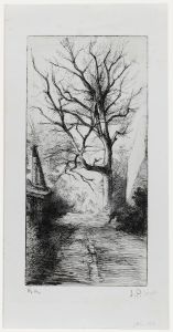 Jean-Pierre Cornet (b.1925) - Mid 20th Century Etching, Country Path