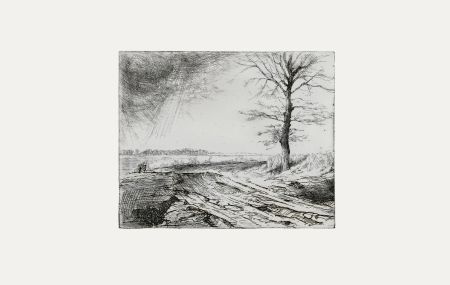Jean-Pierre Cornet (b.1925) - Mid 20th Century Etching, A Winter's Walk