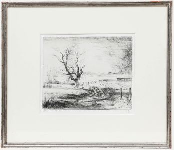 Jean-Pierre Cornet (b.1925) - 20th Century Etching, A Ramble in the Countryside
