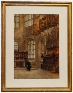 Samuel John Hodson - Framed 1904 Watercolour, The Chapel of Henry VII