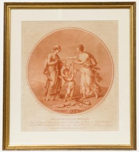 Ryland after Kauffman - Stipple Engraving, Juno Borrowing the Cestus from Venus