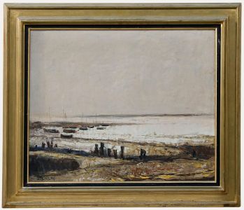Aimé Daniel Steinlen (1923-1996) - Framed Oil, From the Dunes