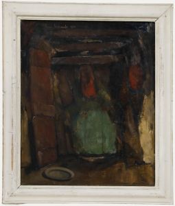 Koos Stikvoort (1891-1975) - Framed Mid 20th Century Oil, The Mining Shaft
