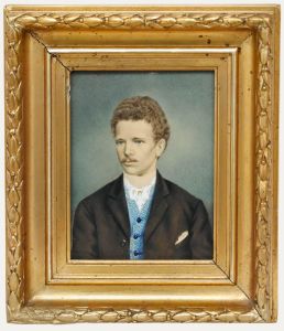 The Franquet Portraits - 19th Century Gouache, Young Franquet