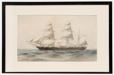 William Mackenzie Thomson - Framed Late 19th Century Watercolour, HMS Garnet