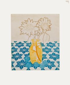 Eleanor Scarfe (1911-1992) - 20th Century Etching, Sunflowers in a Glass Jar II