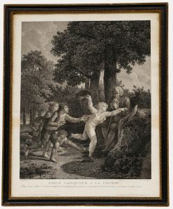 Bonnet (1736-1793) after Schall (1752-1825) - Engraving, Emile Wins the Race