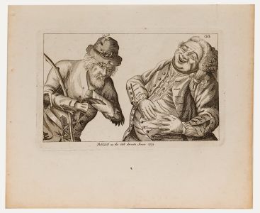 Thomas Sanders after John Collier (1708-1786) - Engraving, Fat Rich Man