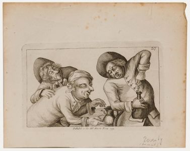 Thomas Sanders after John Collier (1708-1786) - Engraving, Three Friends