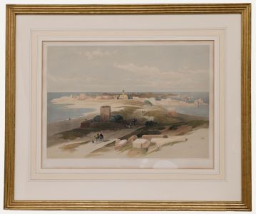 Louis Haghe after David Roberts - Lithograph, Tyre from the Isthmus