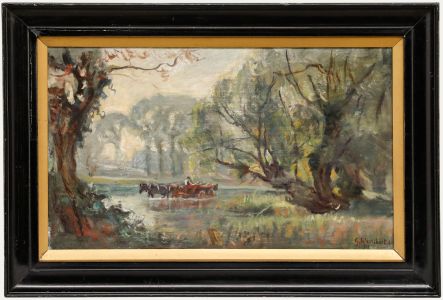 George Weissbort (1928-2013) - 1972 Oil, Horse and Cart