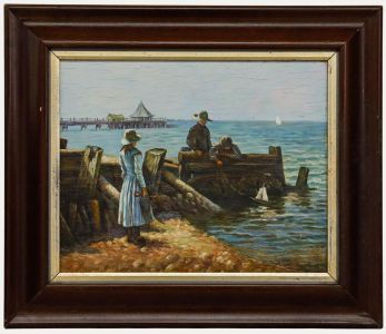 William Teulon Blandford Fletcher - 20th Century Oil, Setting Sail