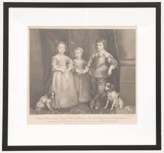 Robert Strange after Van Dyck - Engraving, The Children of King Charles I